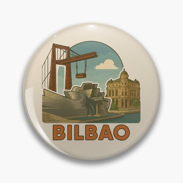 Artikelvorschau, Bilbao Reise-Souvenir-Aufkleber entworfen und verkauft von rogue-design.