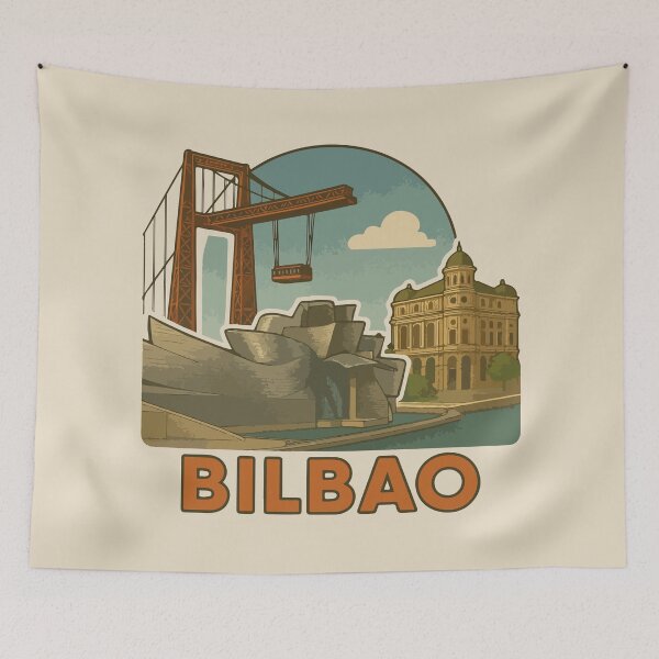Item preview, Bilbao Travel Souvenir Sticker designed and sold by rogue-design.