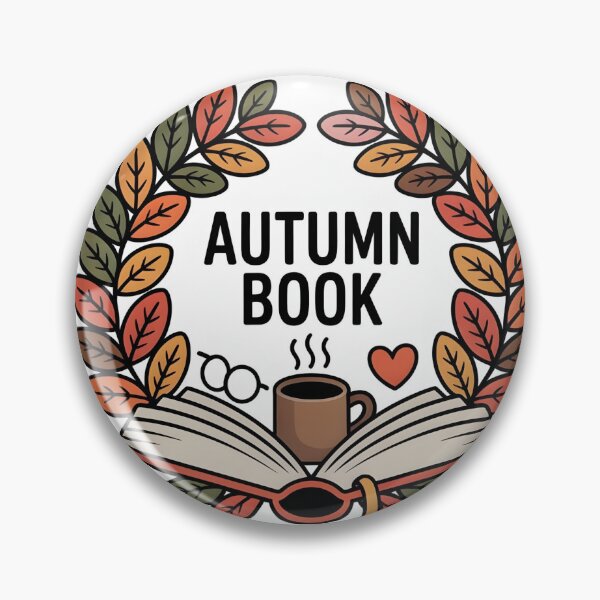 Item preview, Autumn Book Wreath – Cozy Fall Reading Round Design designed and sold by Zibis09.