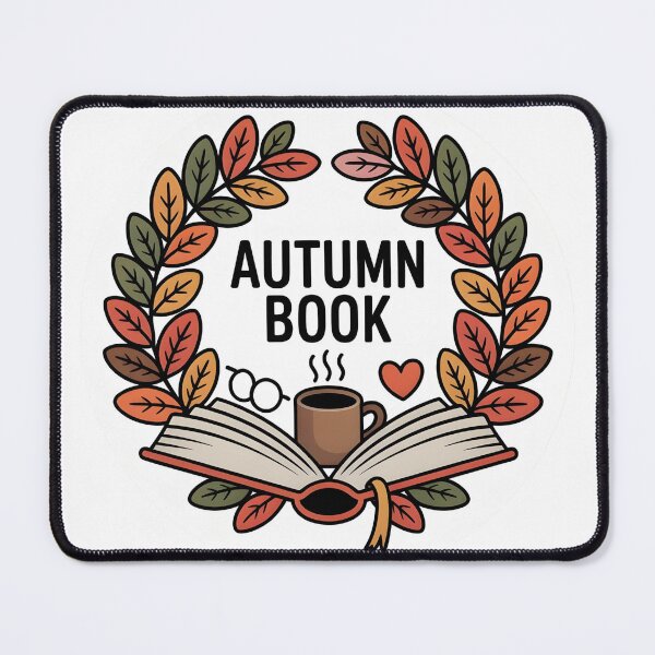 Item preview, Autumn Book Wreath – Cozy Fall Reading Round Design designed and sold by Zibis09.