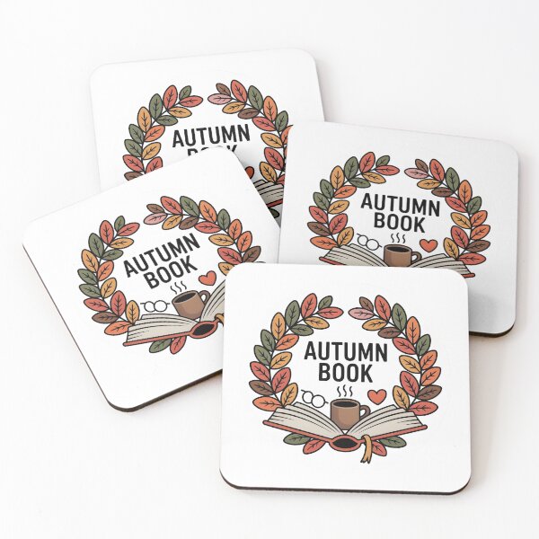 Item preview, Autumn Book Wreath – Cozy Fall Reading Round Design designed and sold by Zibis09.