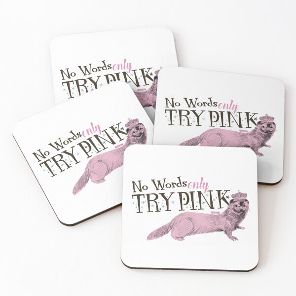 Item preview, Try Pink and weasels designed and sold by belettelepink.