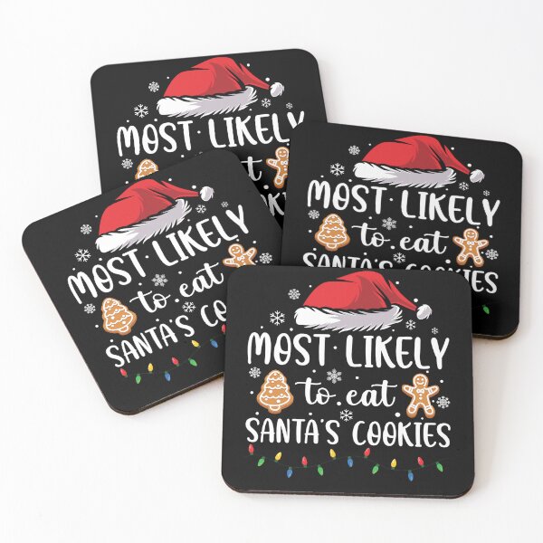 Item preview, Most Likely To Eat Santa's Cookies Santa Hat Xmas Lights designed and sold by darcyselo.