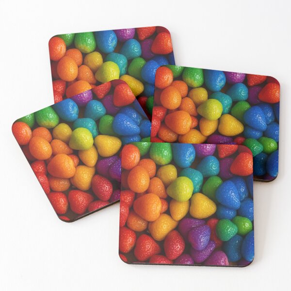 Item preview, Vibrant Rainbow Strawberries Colorful Fruit Design designed and sold by VISTRAS.