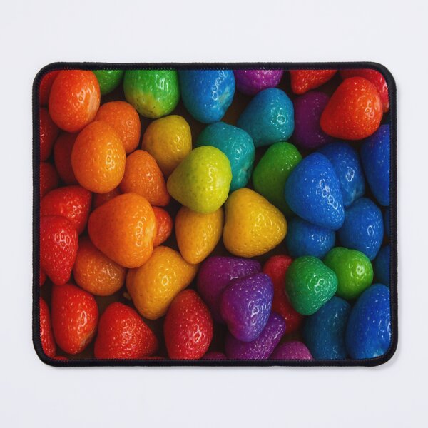 Item preview, Vibrant Rainbow Strawberries Colorful Fruit Design designed and sold by VISTRAS.