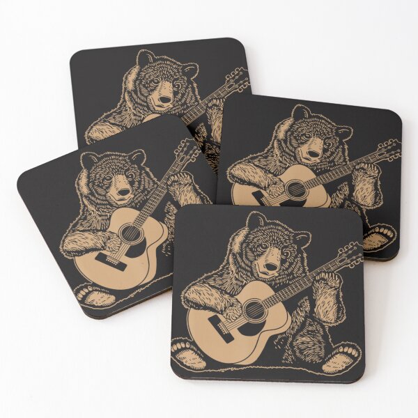 Item preview,  Bear Playing Guitar Bears Rock Guitarist Panda  designed and sold by RachaelRobins.