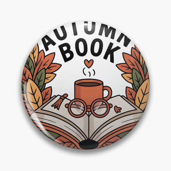 Item preview, Autumn Book Wreath – Cozy Fall Reading Round Design designed and sold by Zibis09.