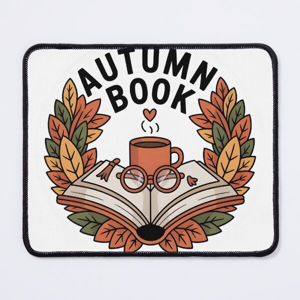 Item preview, Autumn Book Wreath – Cozy Fall Reading Round Design designed and sold by Zibis09.