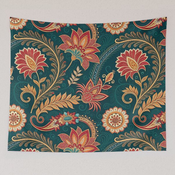 Item preview, Traditional batik ethnic textile flower pattern  designed and sold by cocomelon168.