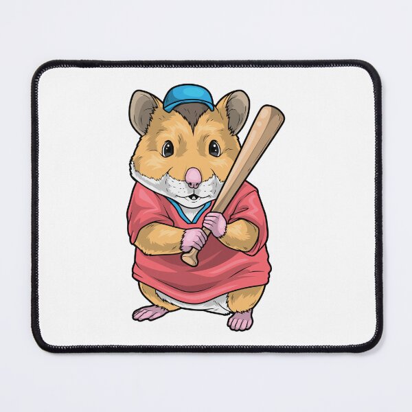 Item preview, Hamster Baseball Baseball bat Sports designed and sold by Snabdesign84.