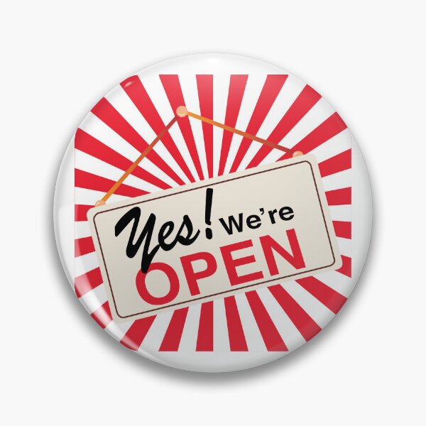 Item preview, Yes We Are Open Vector Sign Shop Design designed and sold by jayson salvador.