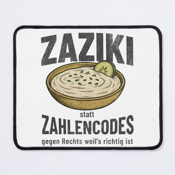 Item preview, ZAZIKI instead of NUMBER CODES – Political statement against the shift to the right designed and sold by VariousGoodies.
