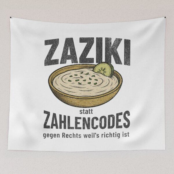 Item preview, ZAZIKI instead of NUMBER CODES – Political statement against the shift to the right designed and sold by VariousGoodies.