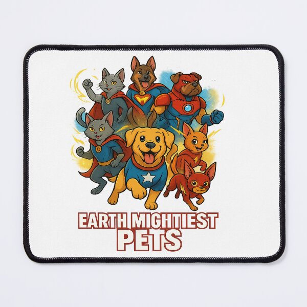 Item preview, Earth Mightiest Pets – Superhero Animal Squad designed and sold by Mars.Pen.Studio.
