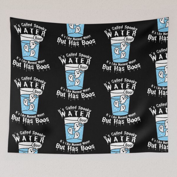 Item preview, It's called spooky water it's like normal water but has boos- Funny Halloween Boos, Cute Ghost & Drinking Humor designed and sold by Lunaria Arts.
