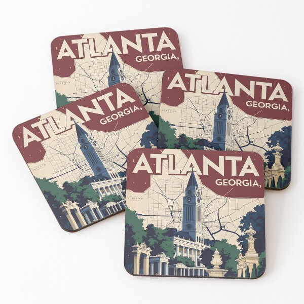 Item preview, Atlanta Georgia USA Vintage Travel Tourism  designed and sold by TravelersGems.