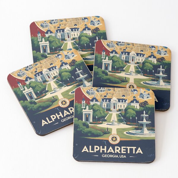 Item preview, Alpharetta Georgia USA Vintage Travel Tourism  designed and sold by TravelersGems.
