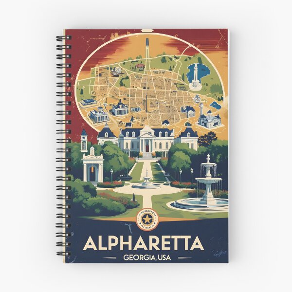 Item preview, Alpharetta Georgia USA Vintage Travel Tourism  designed and sold by TravelersGems.