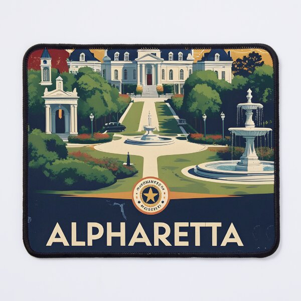 Item preview, Alpharetta Georgia USA Vintage Travel Tourism  designed and sold by TravelersGems.