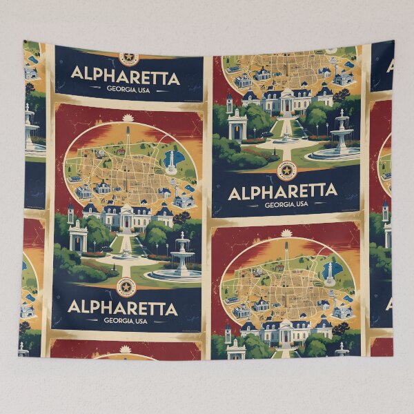 Item preview, Alpharetta Georgia USA Vintage Travel Tourism  designed and sold by TravelersGems.