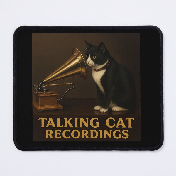 Item preview, Talking Cat Recordings vintage logo designed and sold by jonloomes.