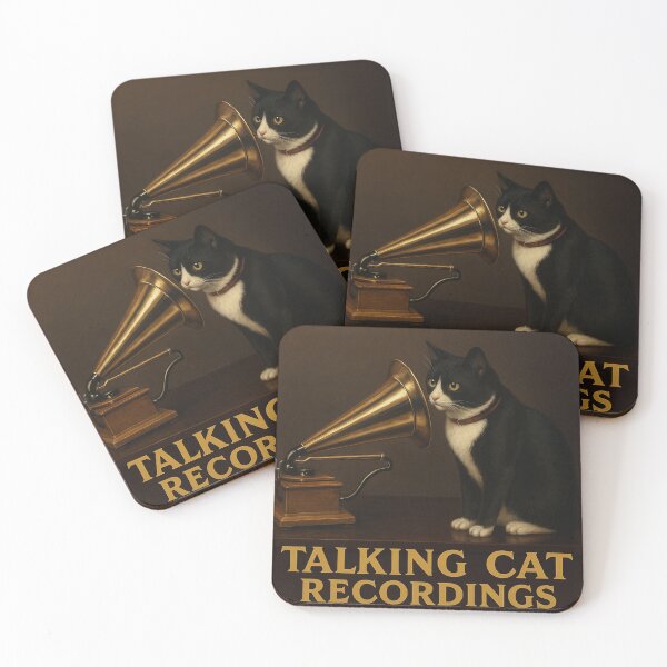 Item preview, Talking Cat Recordings vintage logo designed and sold by jonloomes.