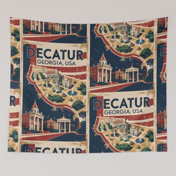 Item preview, Decatur Georgia USA Vintage Travel Tourism  designed and sold by TravelersGems.