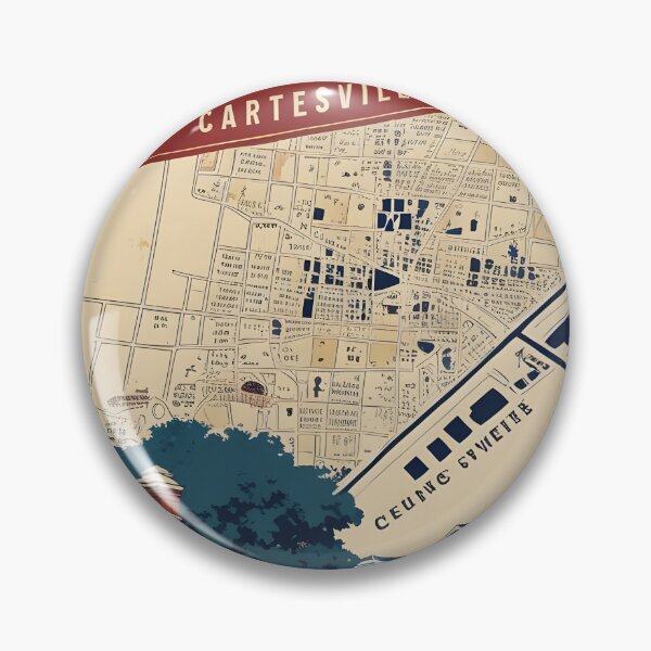 Item preview, Cartersville Georgia USA Vintage Travel Tourism designed and sold by TravelersGems.
