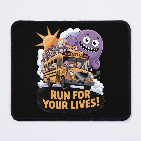 Item preview, Run For Your Lives! School Bus Monster Chase designed and sold by DarylWelsh2024.