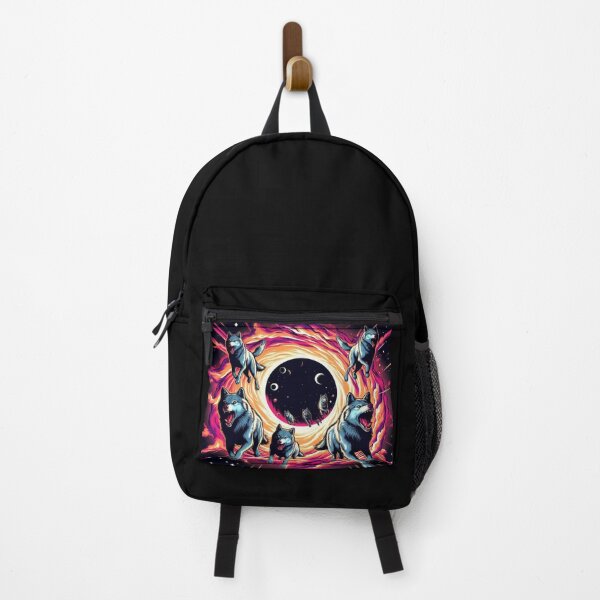 Item preview, wolves emerging from a black hole in space designed and sold by Dogandesighn.
