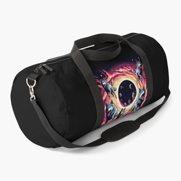 Item preview, wolves emerging from a black hole in space designed and sold by Dogandesighn.