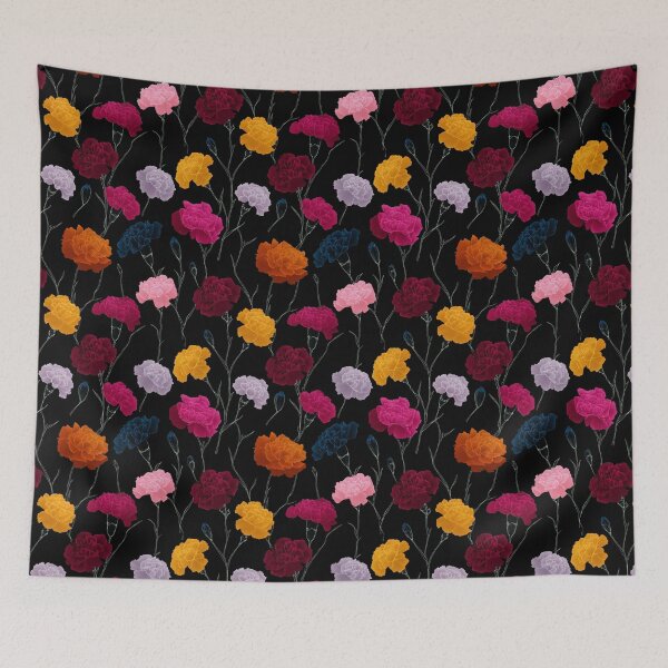 Item preview, Colorful Soft Carnations Print For Sunny Interiors designed and sold by RoyalStarsPatts.