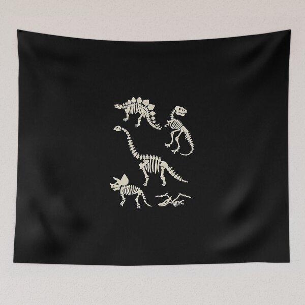 Item preview, Dinosaur Fossils In Black designed and sold by MalakiWhitmo.