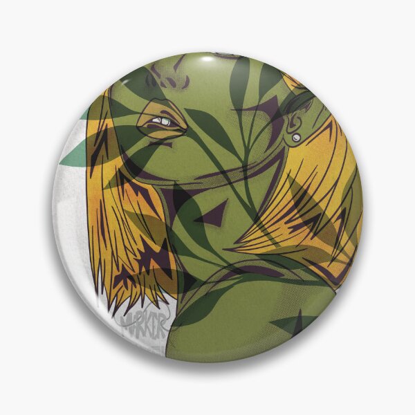 Item preview, Fantasy Elf Portrait – Digital Art Print – Green Character Illustration – Marker & Pixel designed and sold by DilloArt.