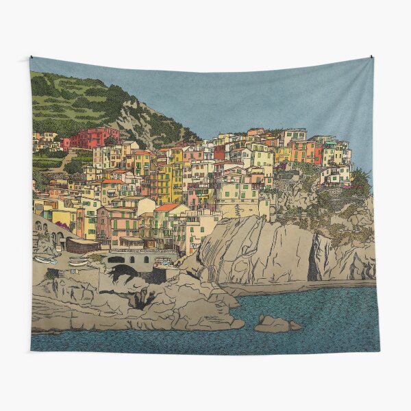 Of Houses and Hills Tapestry