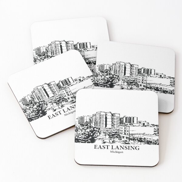 Item preview, East Lansing - Michigan designed and sold by Lakeric Cityscapes.
