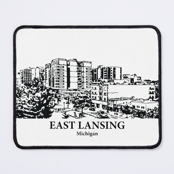 Item preview, East Lansing - Michigan designed and sold by Lakeric Cityscapes.