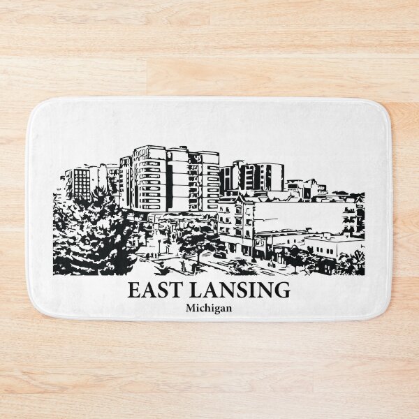 Item preview, East Lansing - Michigan designed and sold by Lakeric Cityscapes.