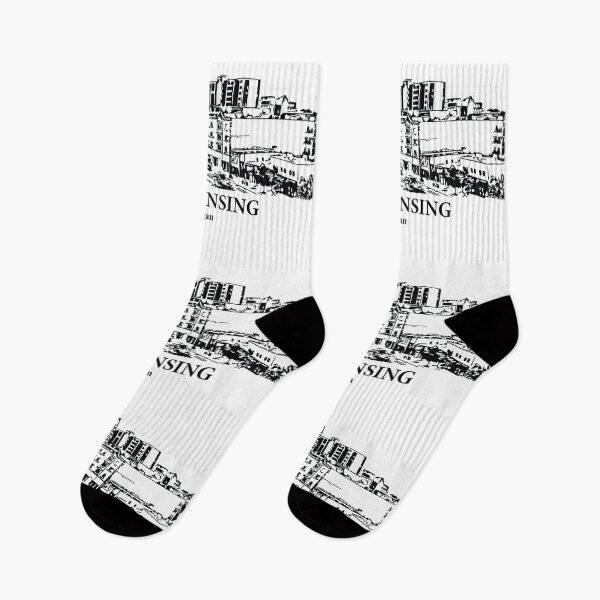 Item preview, East Lansing - Michigan designed and sold by Lakeric Cityscapes.