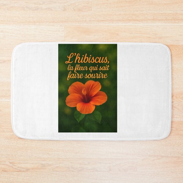 Item preview, HIBISCUS with text The Flower that knows how to make you smile designed and sold by chol94.