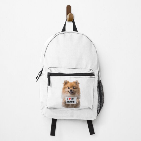 Item preview, Cute Pomeranian with Signboard I love my Human designed and sold by LazyOwlStore.
