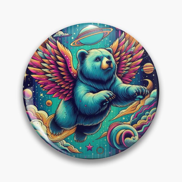 Item preview, Winged mystic bear designed and sold by Dogandesighn.