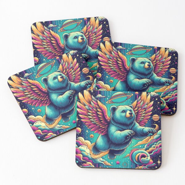 Item preview, Winged mystic bear designed and sold by Dogandesighn.