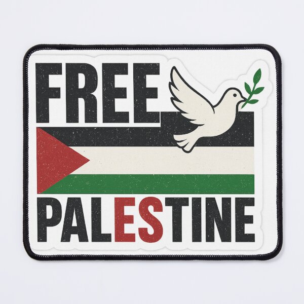 Item preview, Free Palestine Dove Design – Solidarity, Peace & Freedom Quote designed and sold by NOVA VIBES STUDIO.