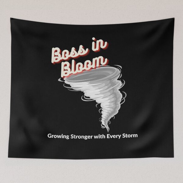 Item preview, Boss in Bloom - Tornado Resilience Motivational Tee designed and sold by Moyeri.