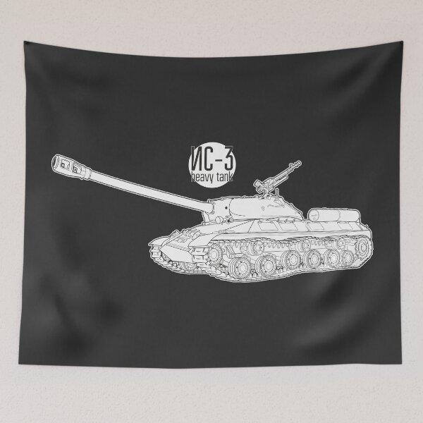 Item preview, Minimalist IS-3 Heavy Tank Black and White designed and sold by FAawRay.