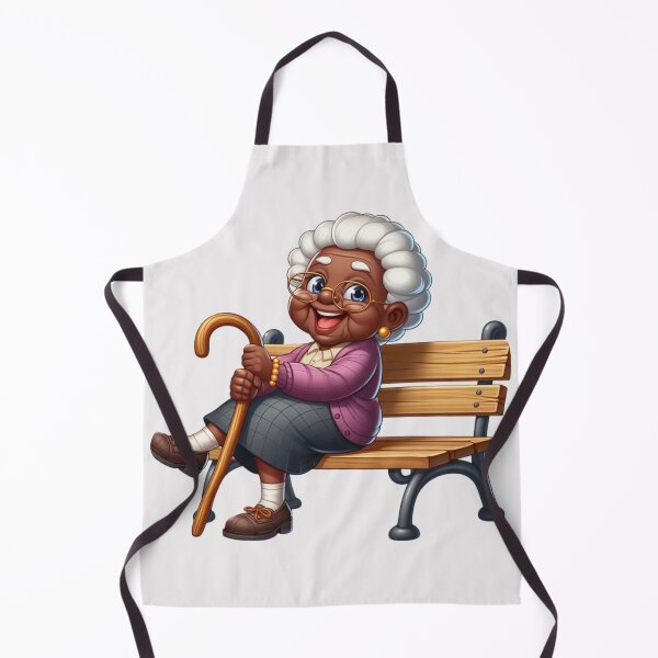 Item preview, Afro Grandma Cozy Life Sticker | Cute Chibi Grandmother designed and sold by Lulunza.