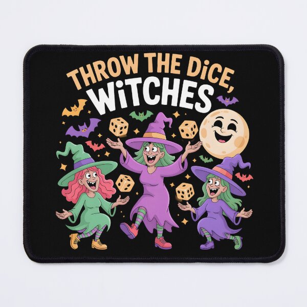 Item preview, Throw The Dice Witches Halloween Bunco Game designed and sold by UrbanHowlz.
