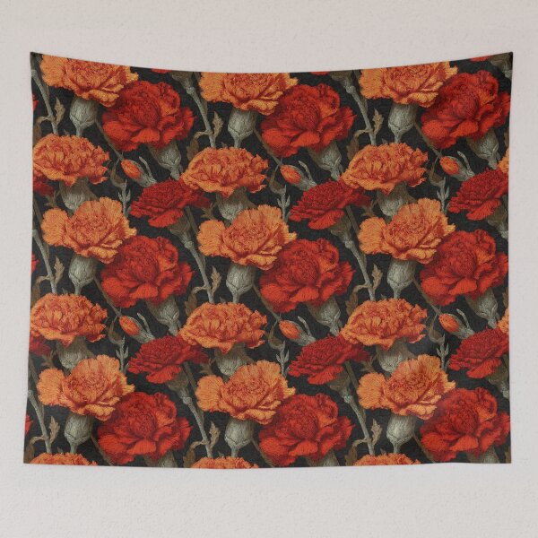 Item preview, Elegant Blooming Carnation Pattern For Bridal Shower Gift designed and sold by RoyalStarsPatts.