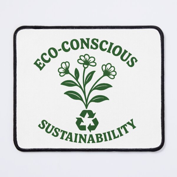 Item preview, Eco-Conscious Sustainability Floral Design | Green Nature & Recycling Symbol designed and sold by Afraadil001.